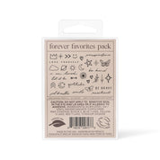 Forever Favorites Hand-Drawn Temporary Tattoo Pack