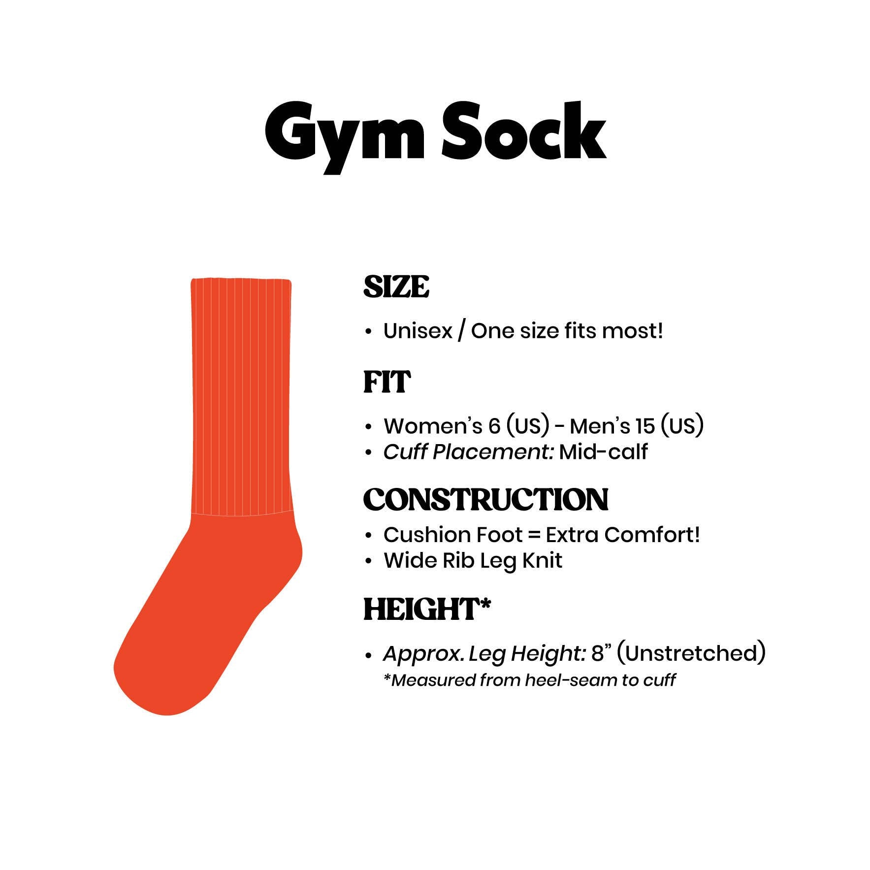 Bite Me Gym Crew Socks