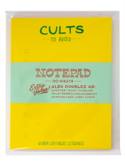Cults to Avoid Risograph Notepad