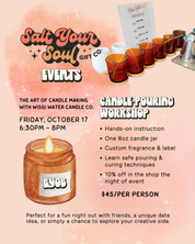 Friday, October 17: Candle-Pouring Workshop