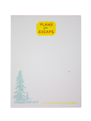 Plans for Escape Risograph Notepad
