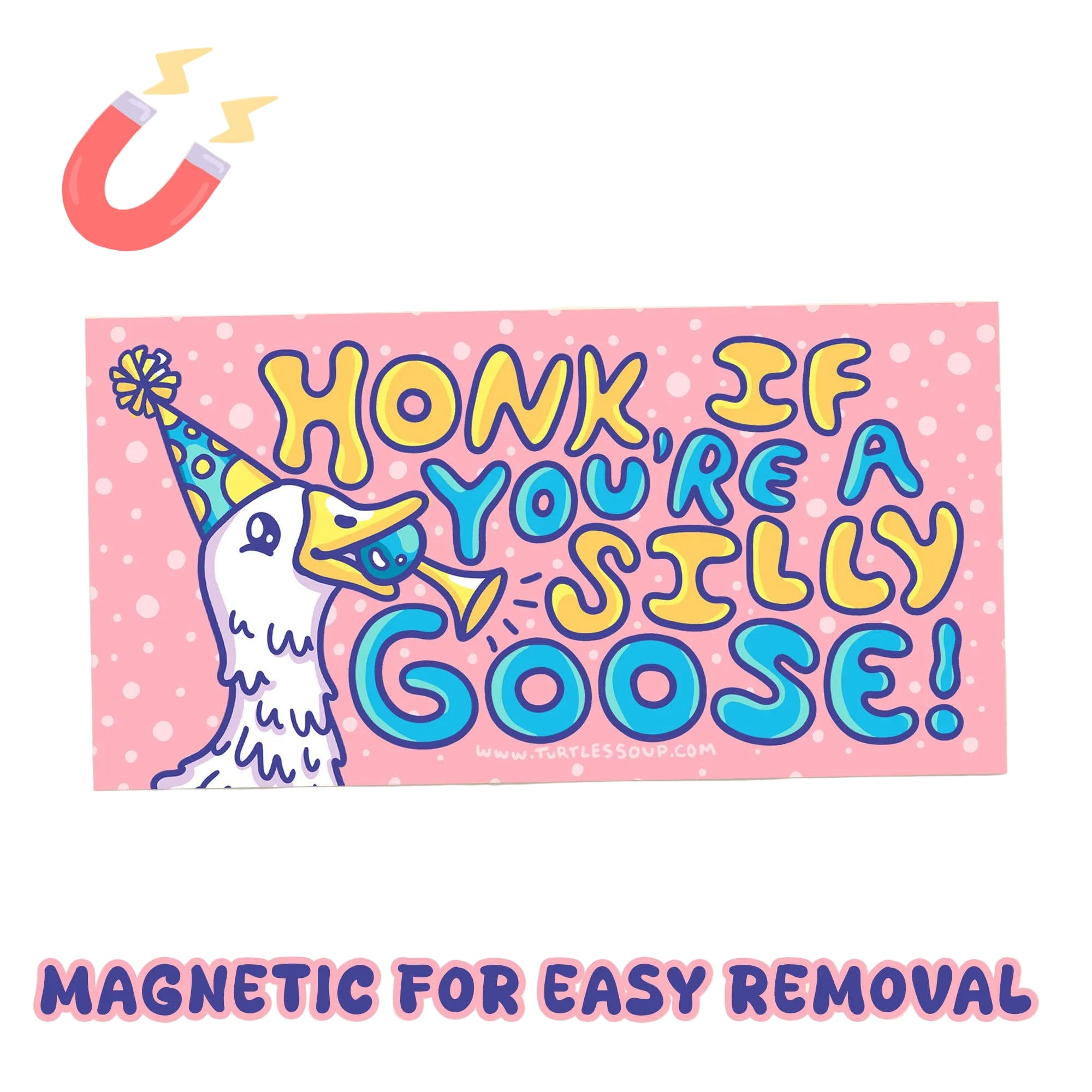 Honk If You’re a Silly Goose Car Decal Bumper Magnet