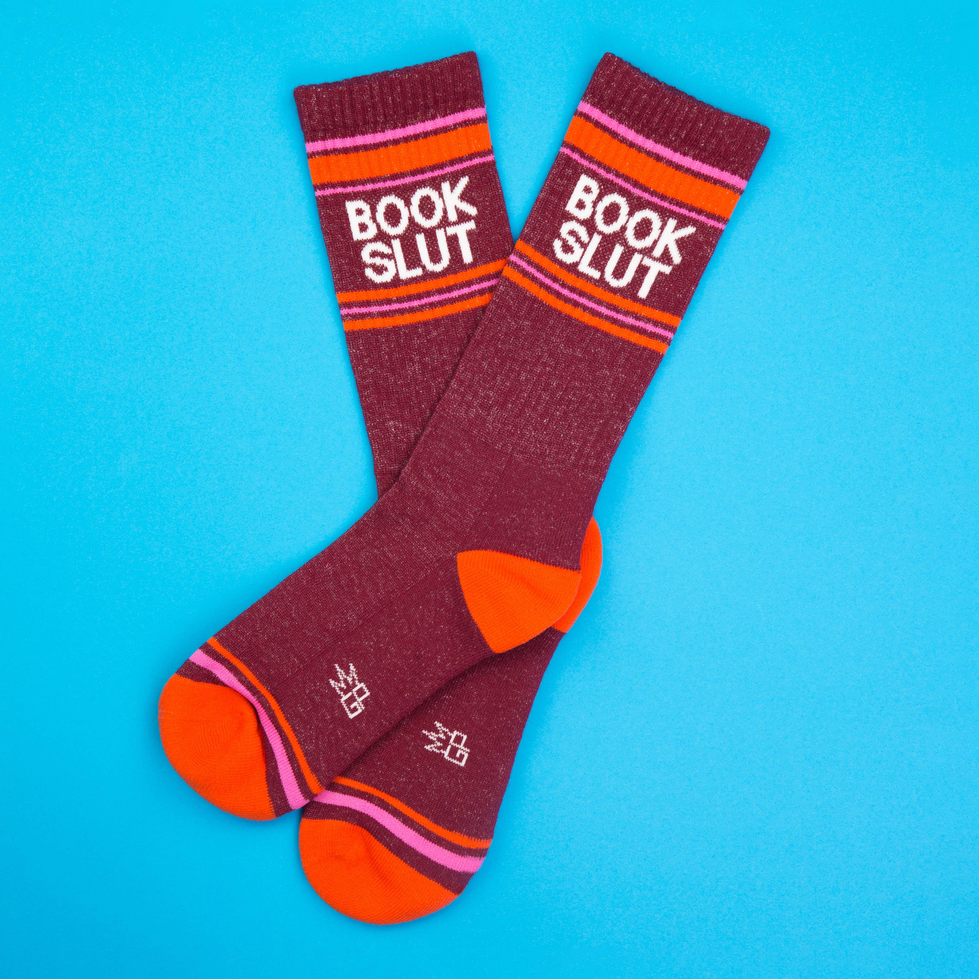 Book Slut Gym Crew Socks