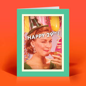 Happy 29th Again Funny Birthday Card