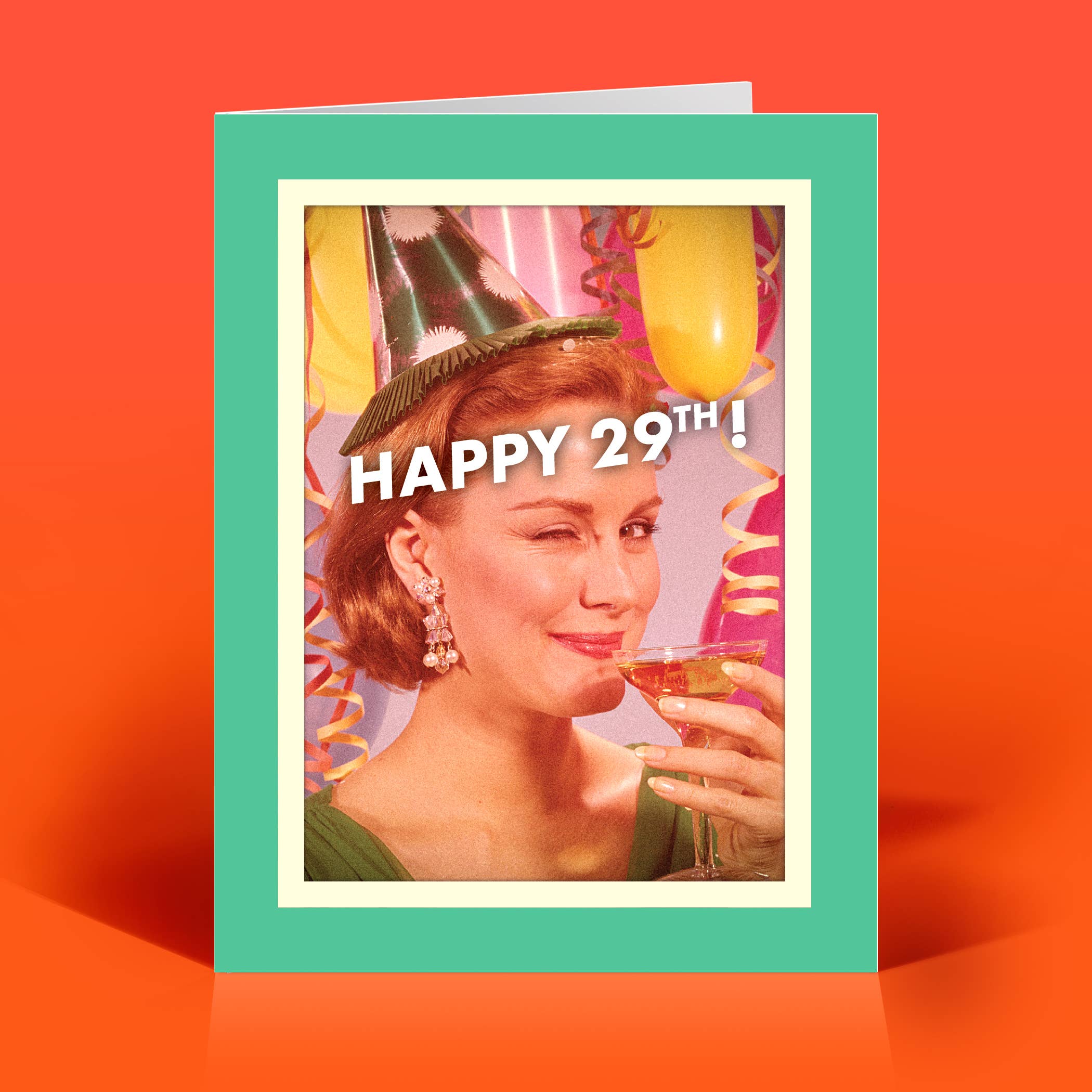 Happy 29th Again Funny Birthday Card
