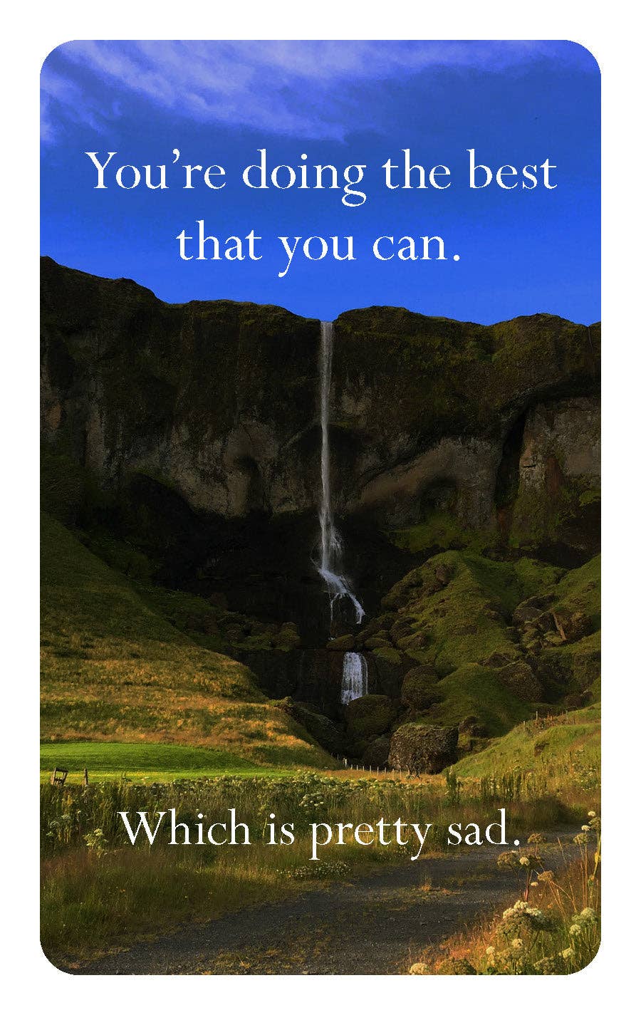 Disappointing Affirmations Deck – 52 Realistic Affirmation Cards