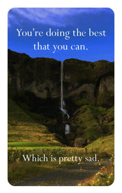 Disappointing Affirmations Deck – 52 Realistic Affirmation Cards