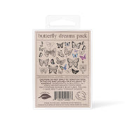 Butterfly Dreams Hand-Drawn Temporary Tattoo Pack