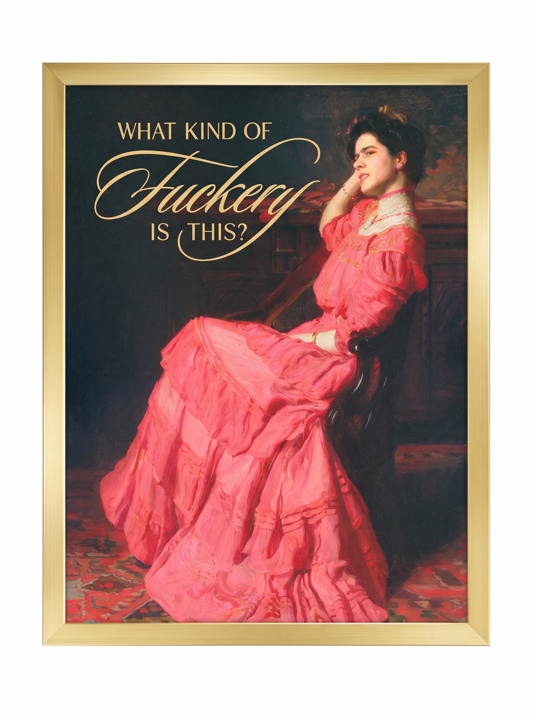 What Kind of Fuckery Is This Vintage Art Print