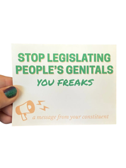 Write Your Rep: “A Message From Your Constituent” Political Postcards