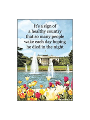 Healthy Country Funny Political Retro Magnet