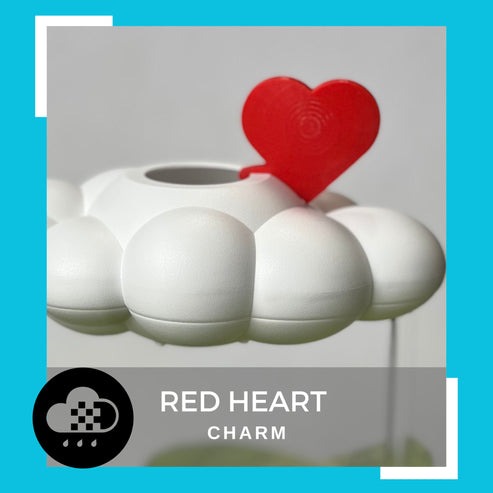 Red Heart Charm Add-On For Rain Cloud