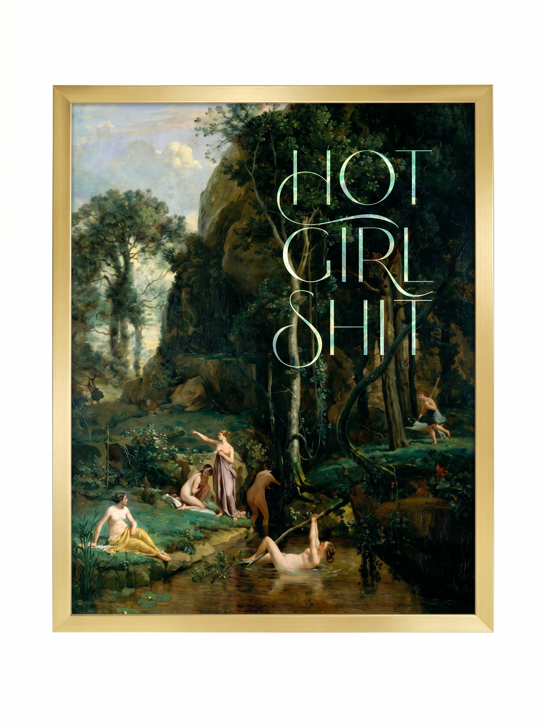 Hot Girl Shit Classical Art Print