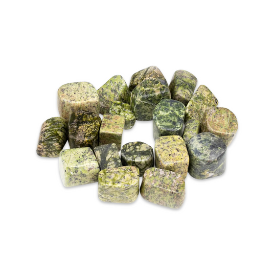 Jungle Green Jade Tumbled Stone