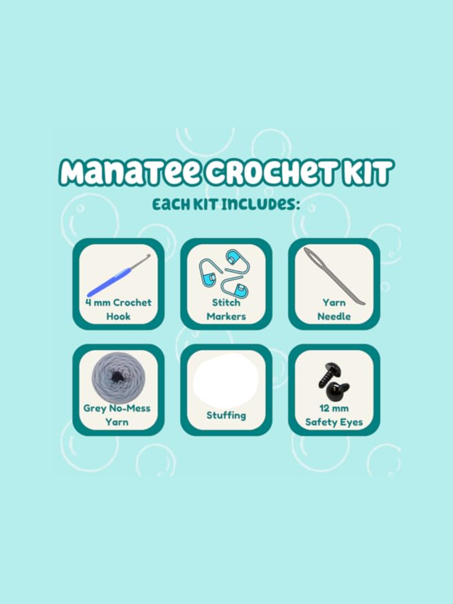 Milo the Manatee – Beginner Crochet Kit