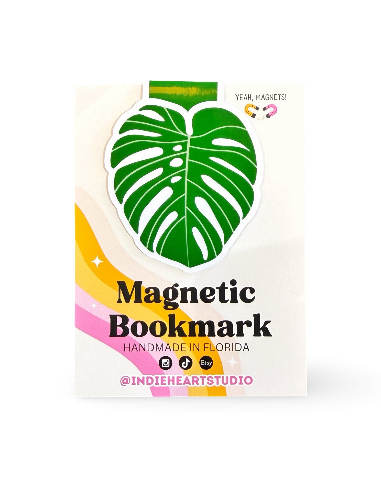 Monstera Leaf Magnetic Bookmark