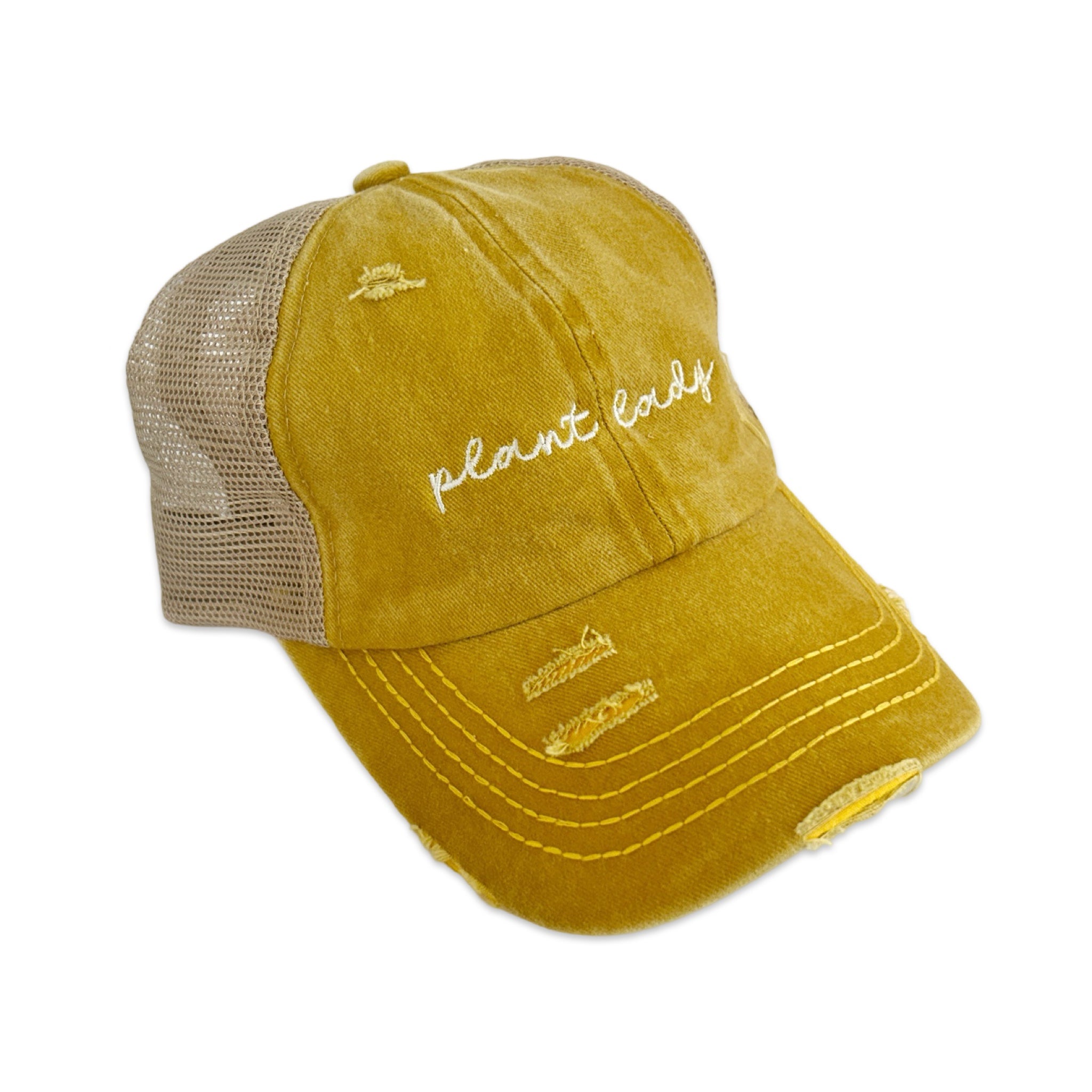 Plant Lady Distressed Ball Cap