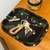 Black Orange Blossoms Rolling Trinket Tray