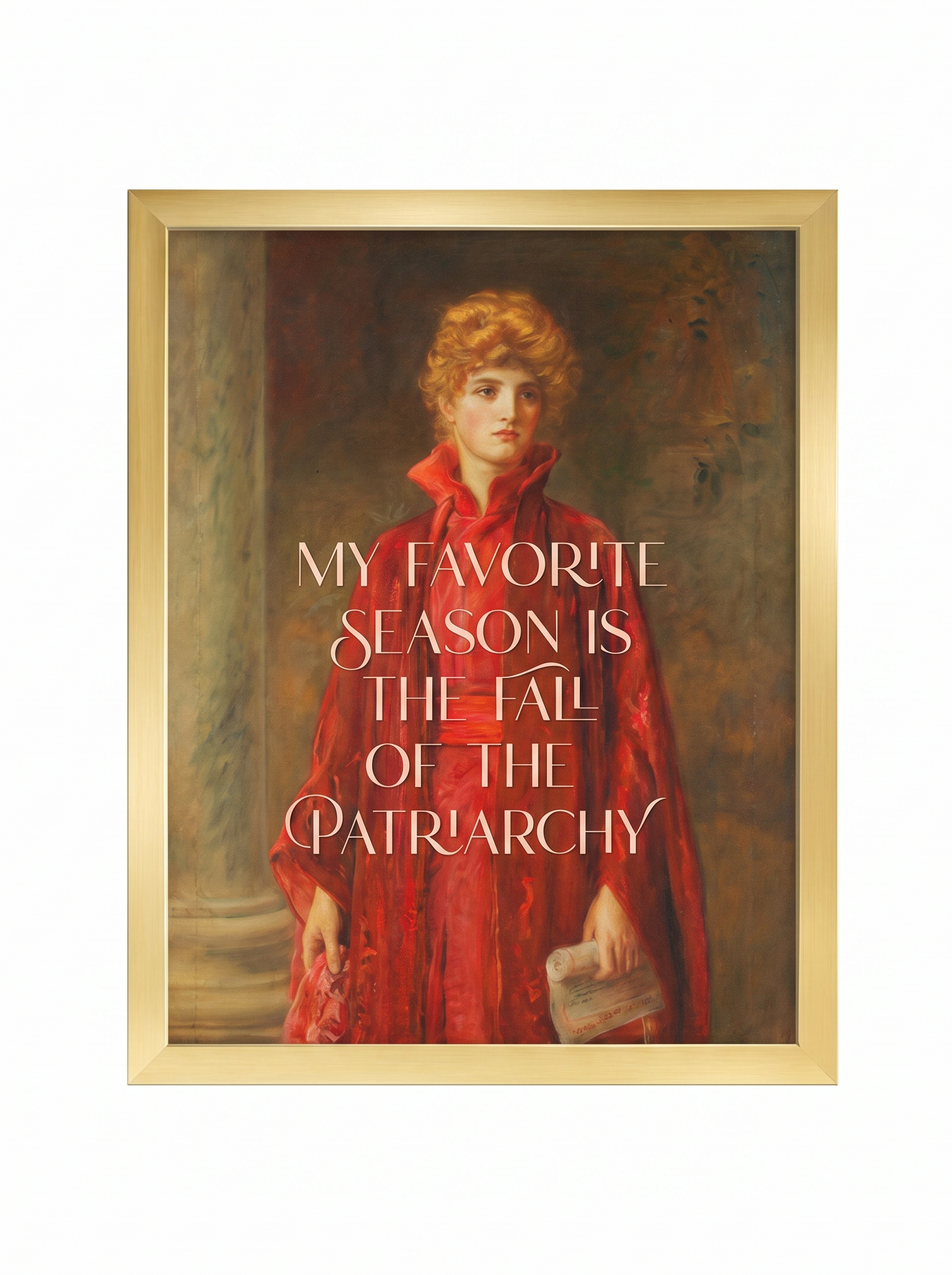 Fall of the Patriarchy Vintage Art Print