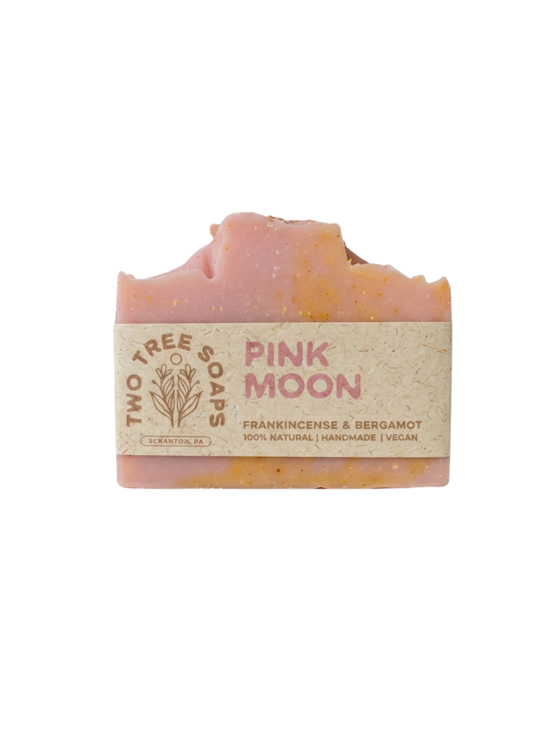 Pink Moon Bar Soap – Citrus + Mint (Vegan, Palm-Free)
