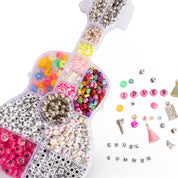 Pink Letter Bead DIY Jewelry Guitar Bead Box