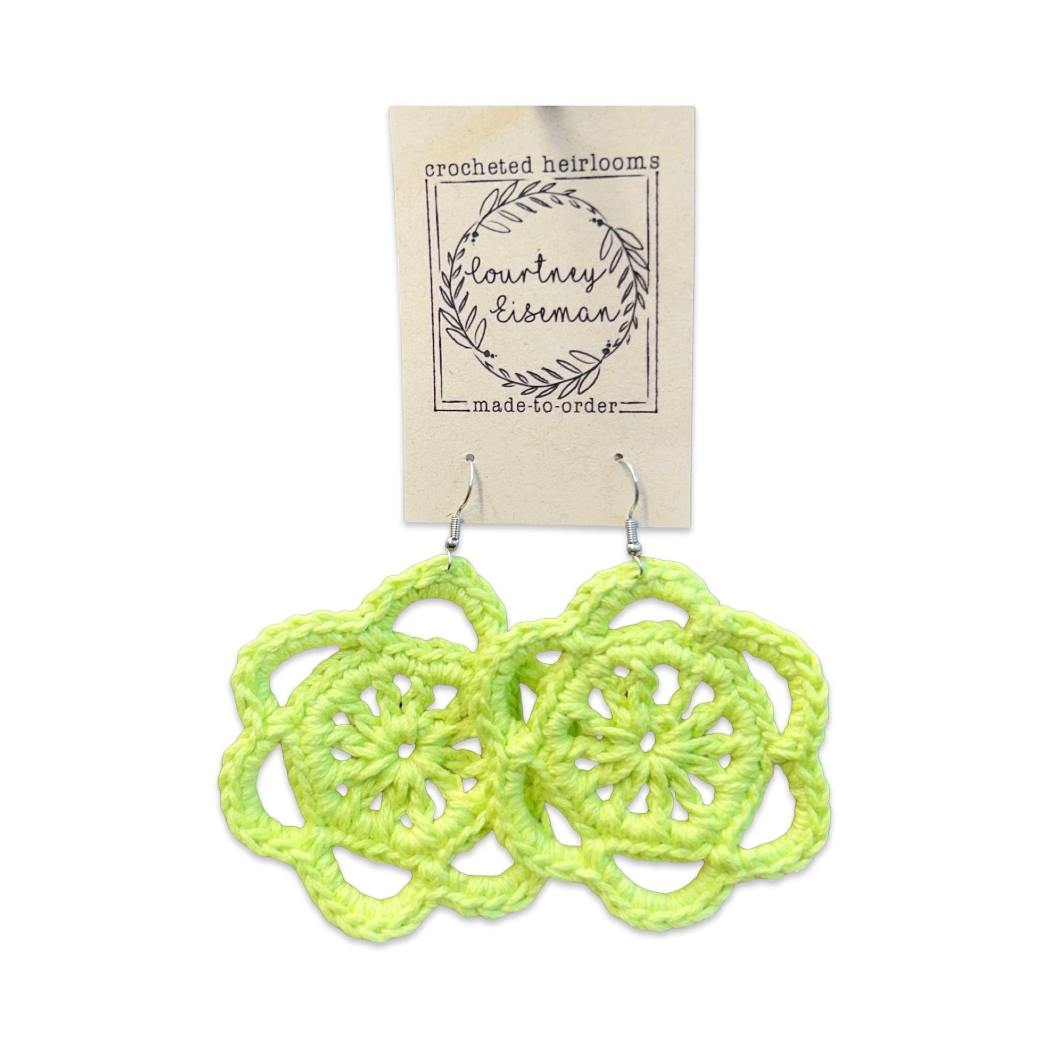 Flower Crochet Earrings