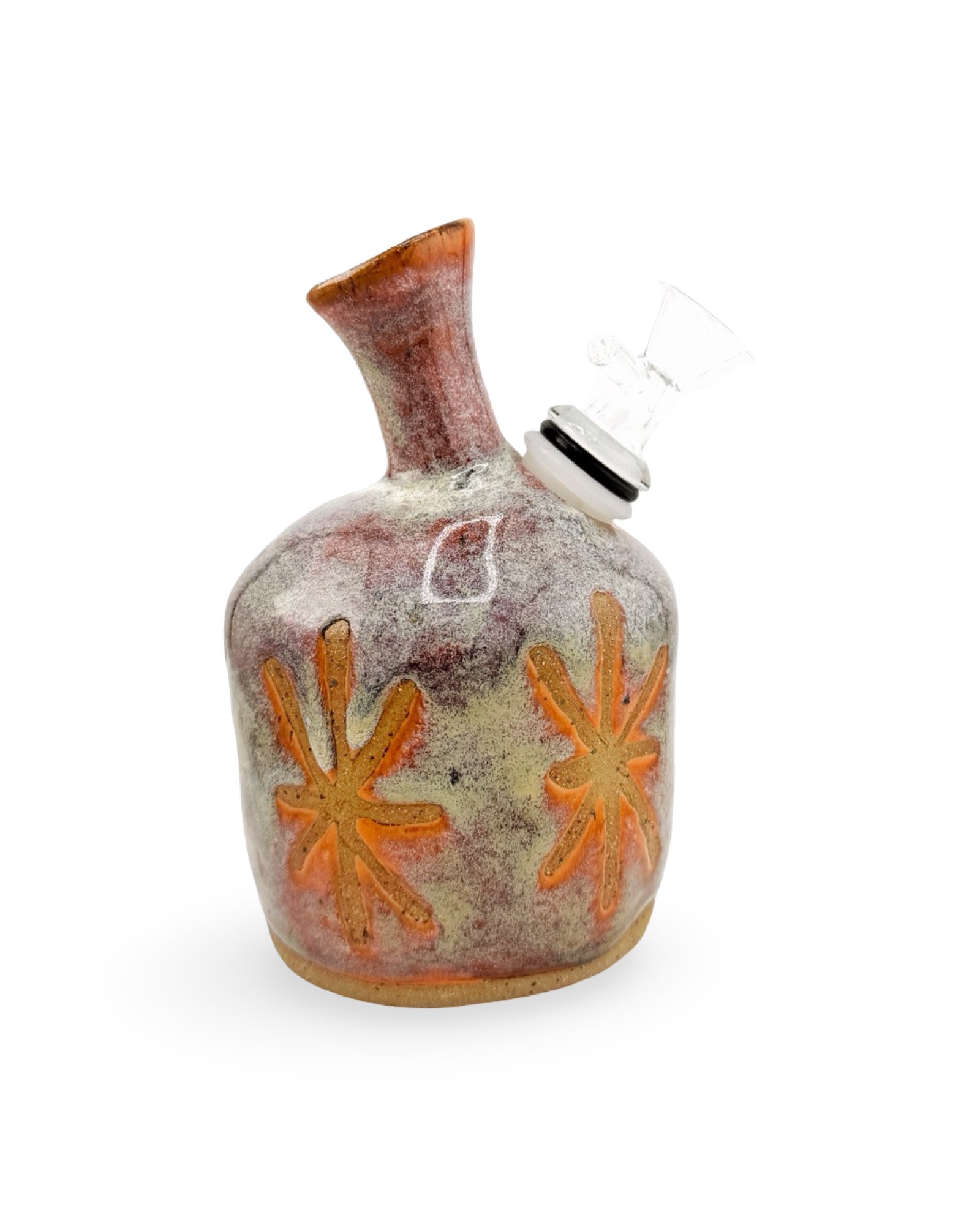 Ceramic Bong – Sunset Atom by Robinina