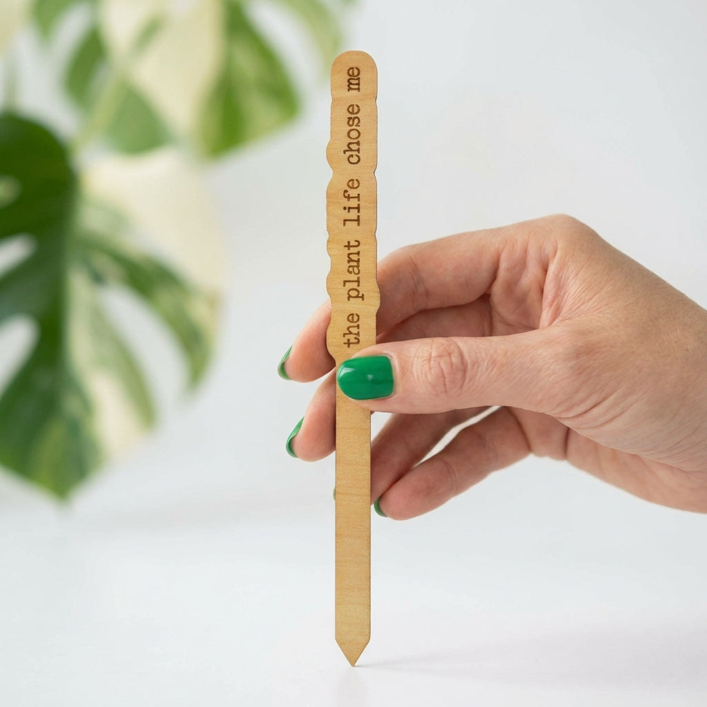 Wood Plant Stakes with Personality