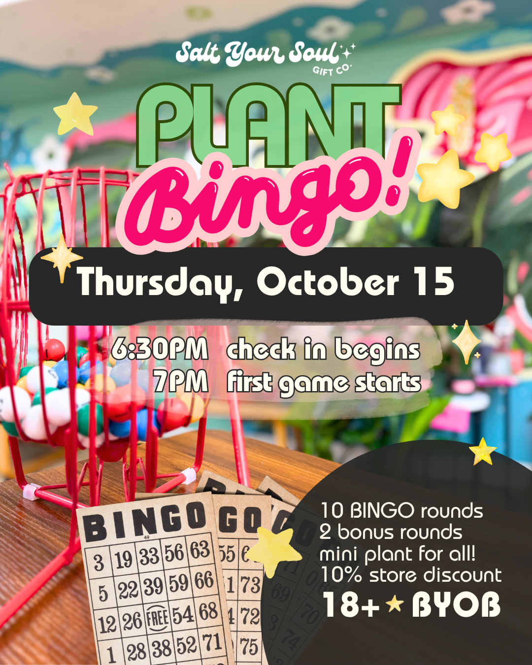Plant Bingo: Thursday, October 15