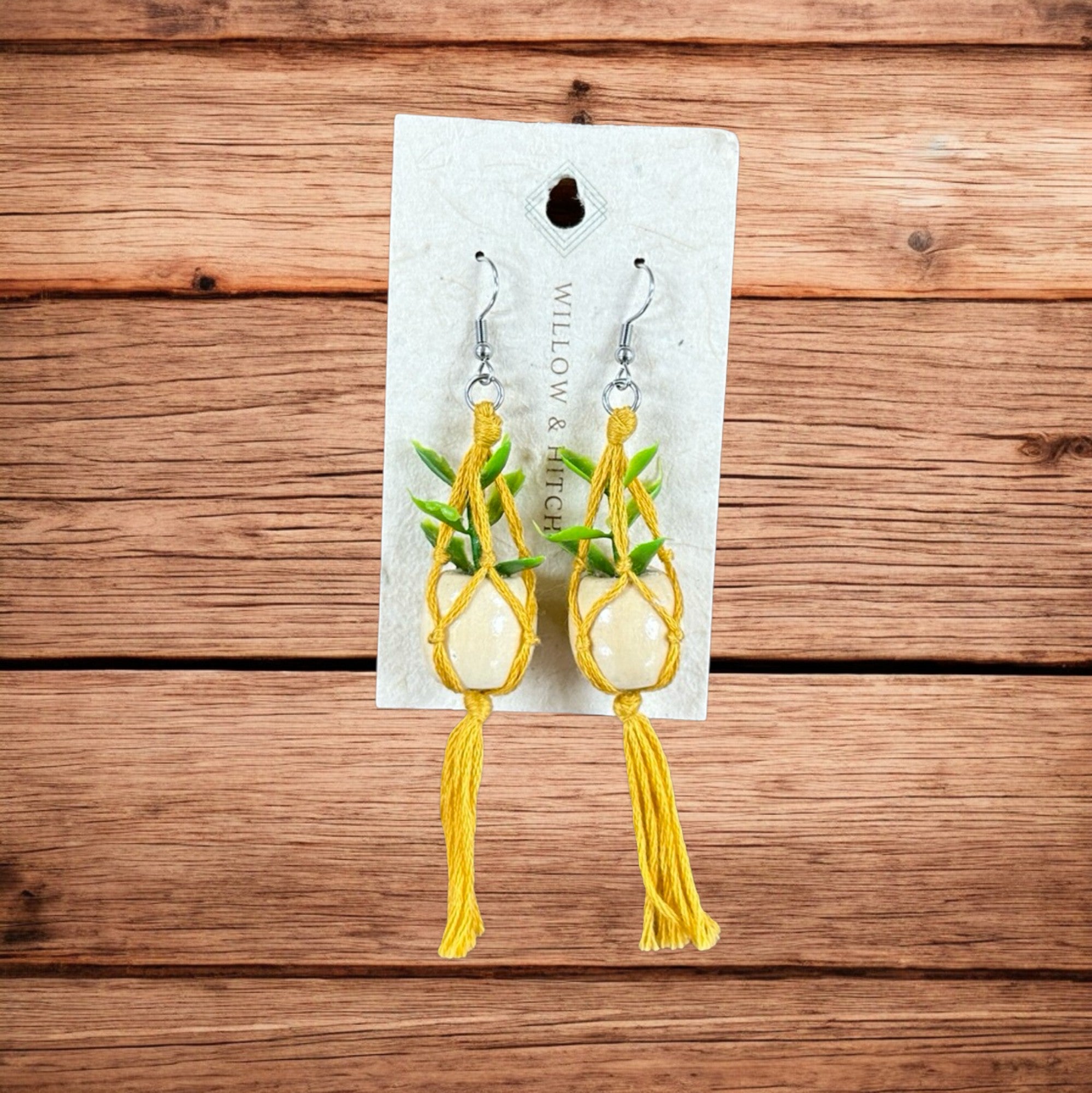 Macrame Plant Earrings