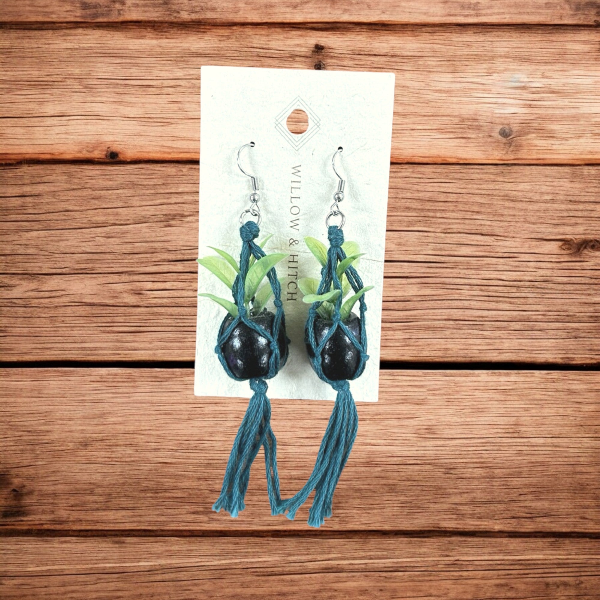 Macrame Plant Earrings