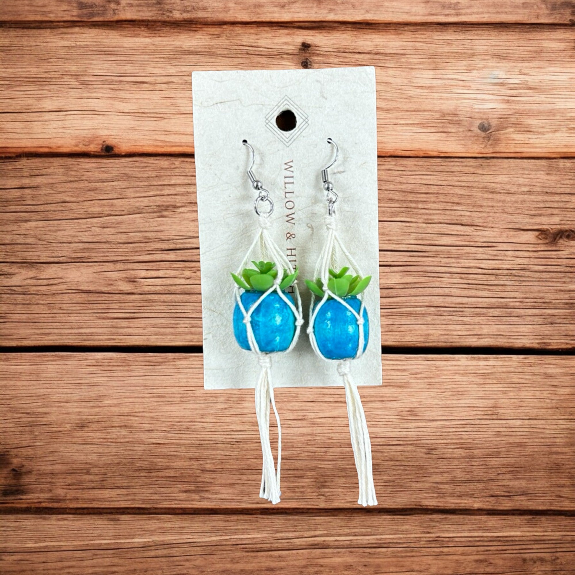 Macrame Plant Earrings