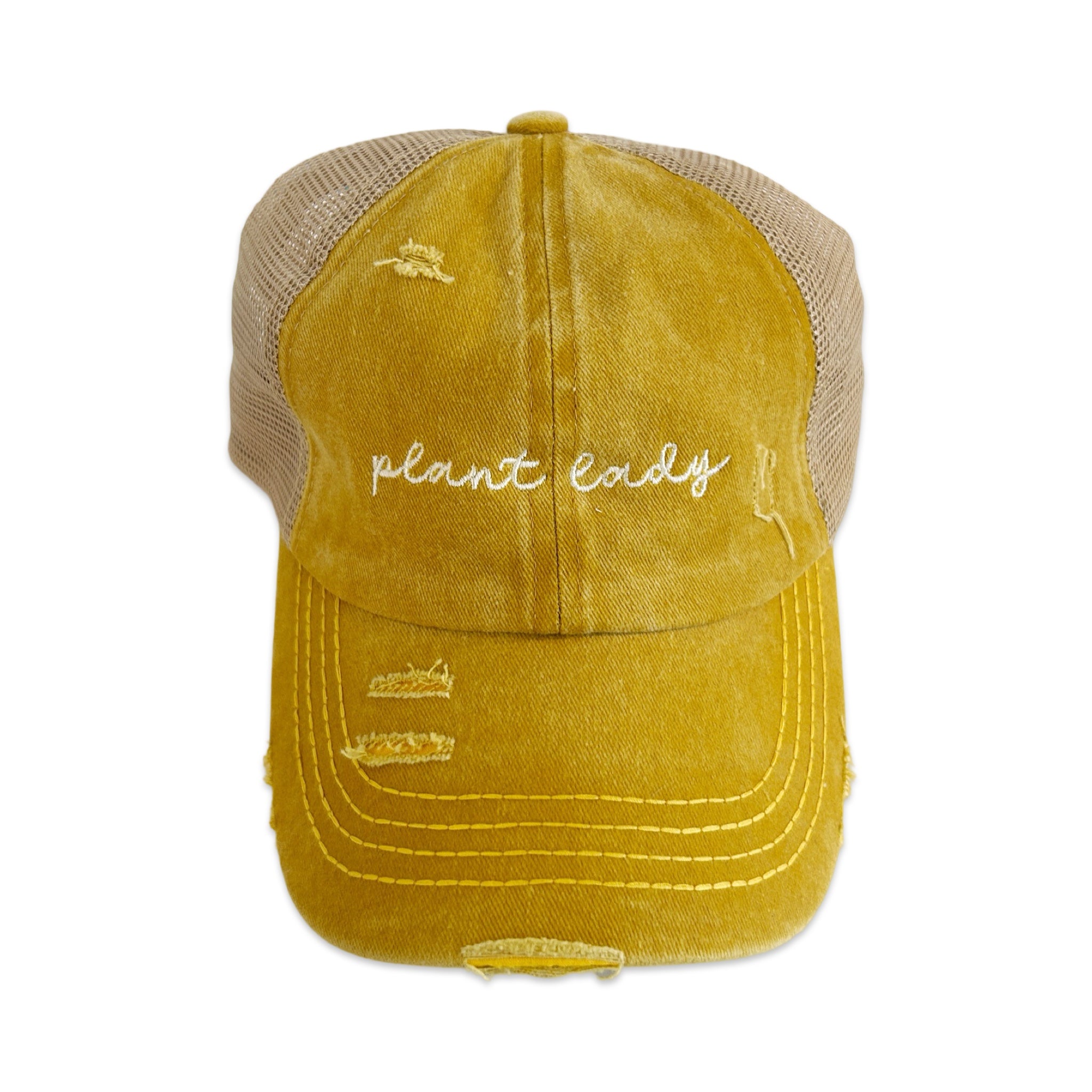 Plant Lady Distressed Ball Cap