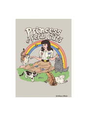 “Princess of Feral Cats” Funny Retro Magnet