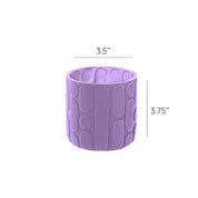 3D Printed 'Made From Plants' Plant Pot in Purple - 3.5"