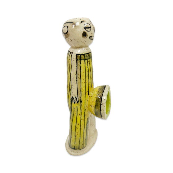 Happy Stripey Ceramic Pipe by Robinina