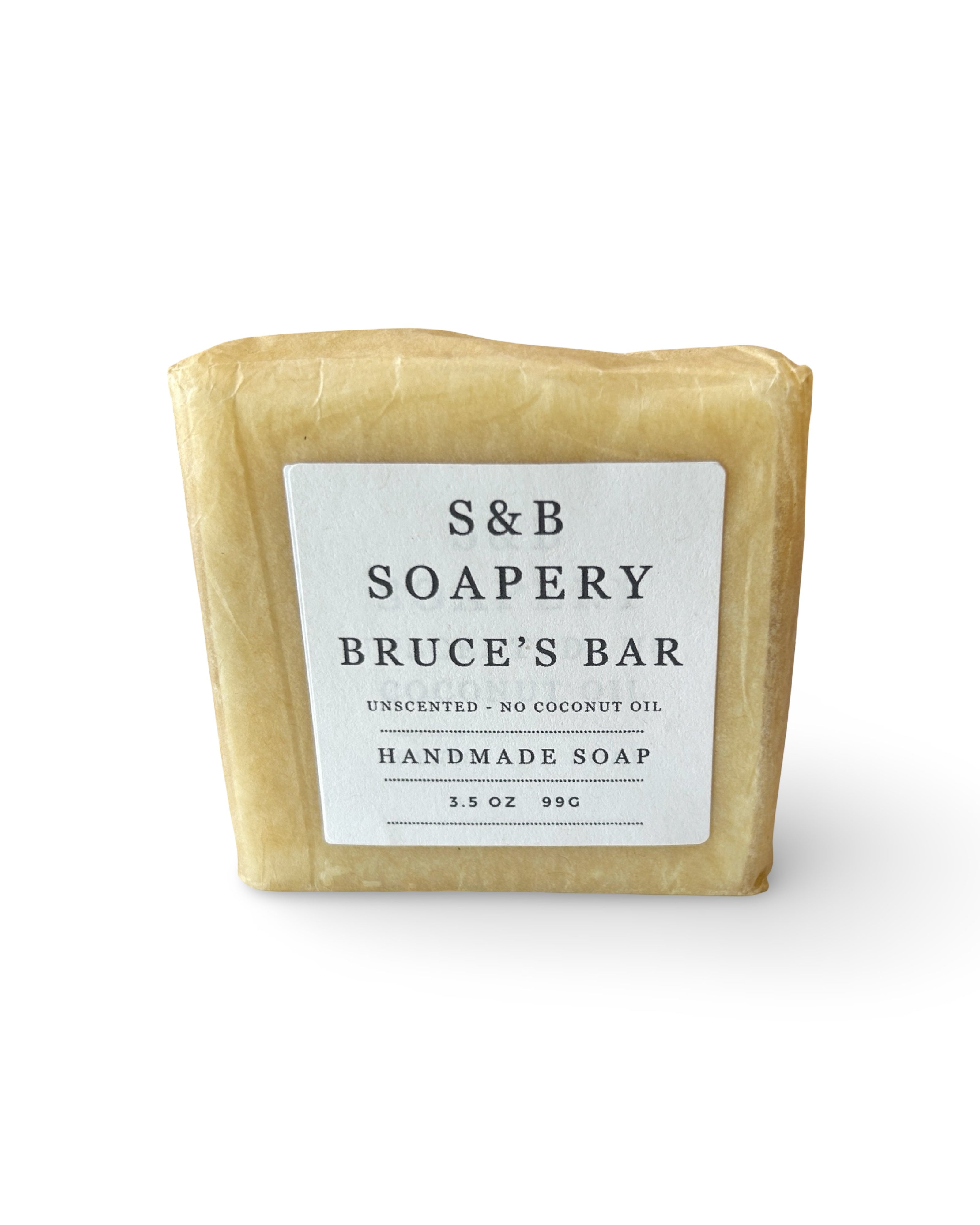 Bruce's Bar Coconut Oil-Free Vegan Soap Bar