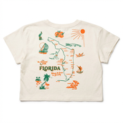 Sarasota Florida Vintage Map Crop Top