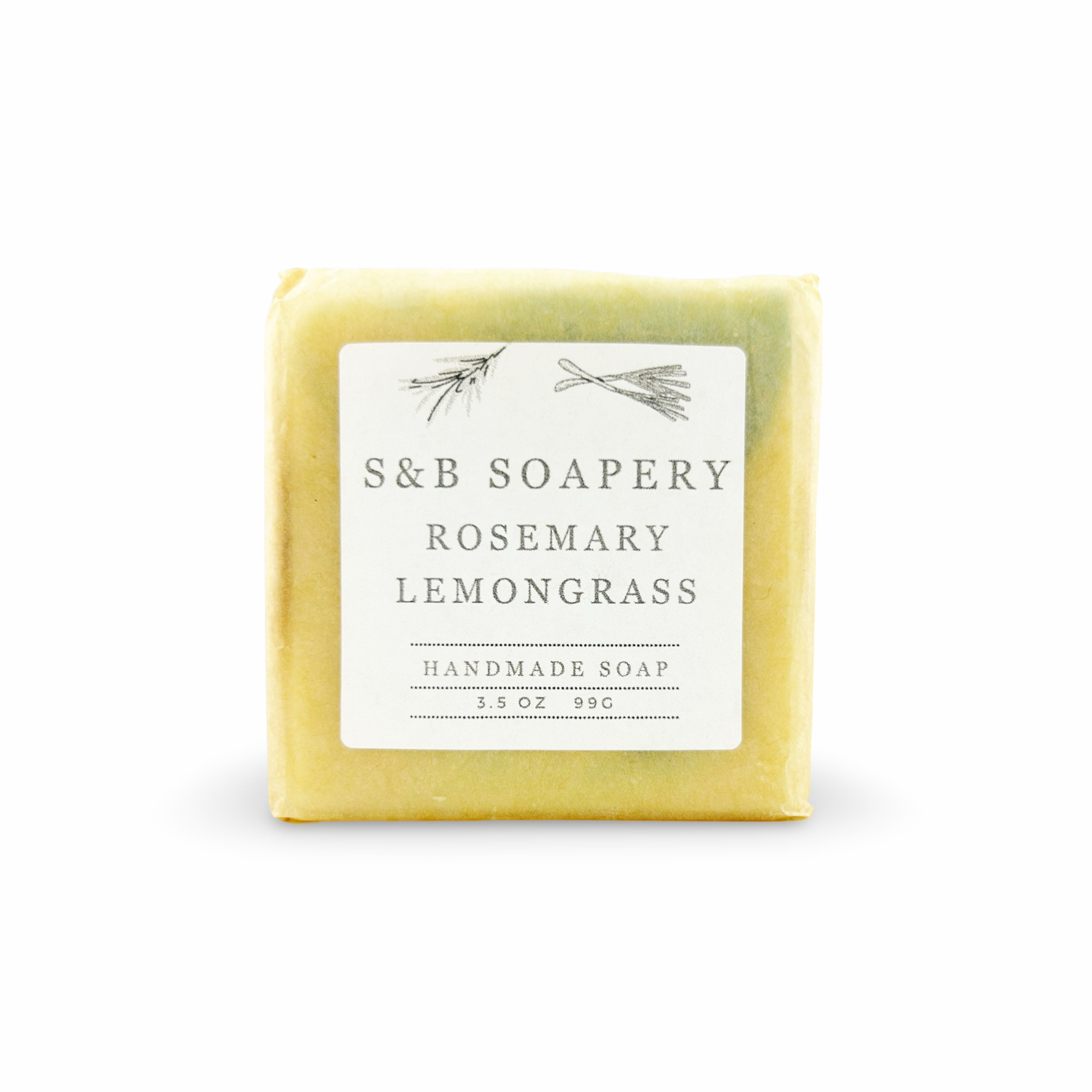 Rosemary Lemongrass Vegan Soap Bar