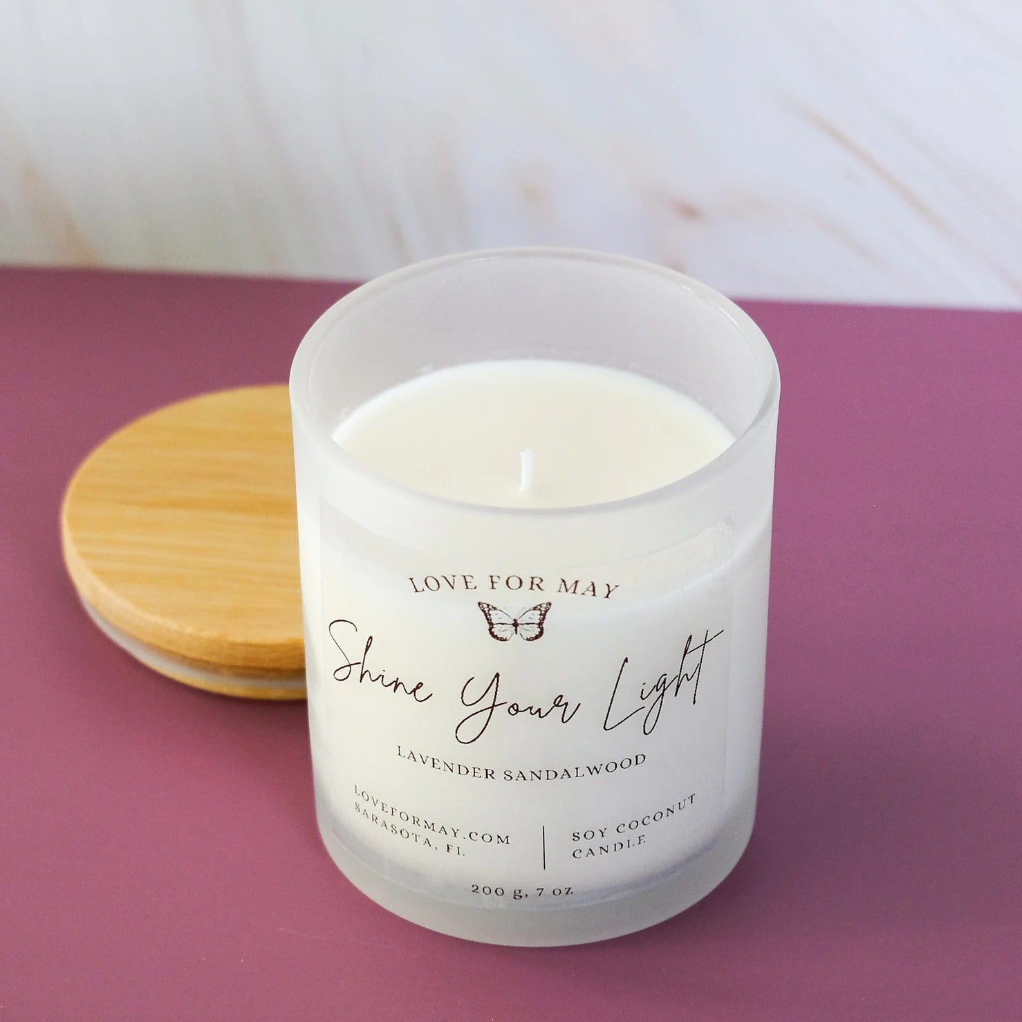 Shine Your Light Lavender Sandalwood Candle