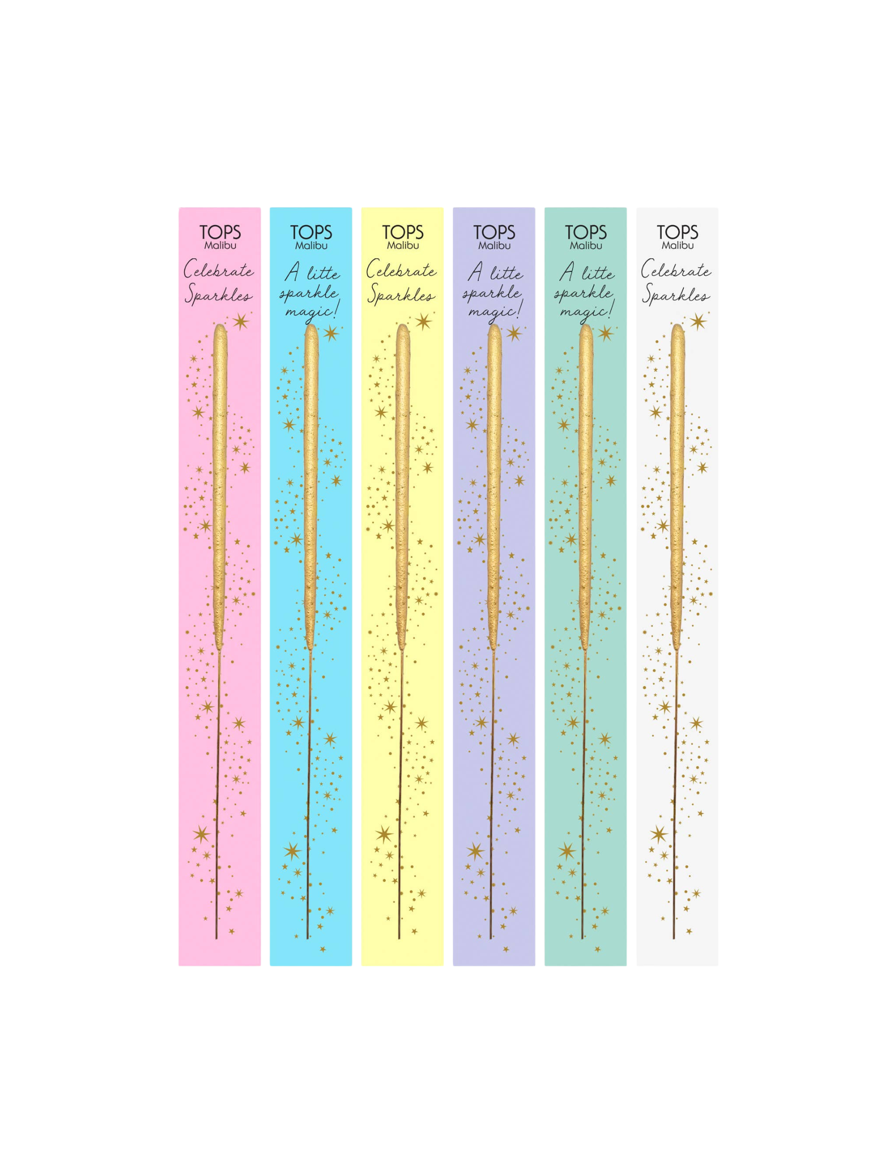 Wish Sparkler Card – 6.75” Gold Celebration Sparkler