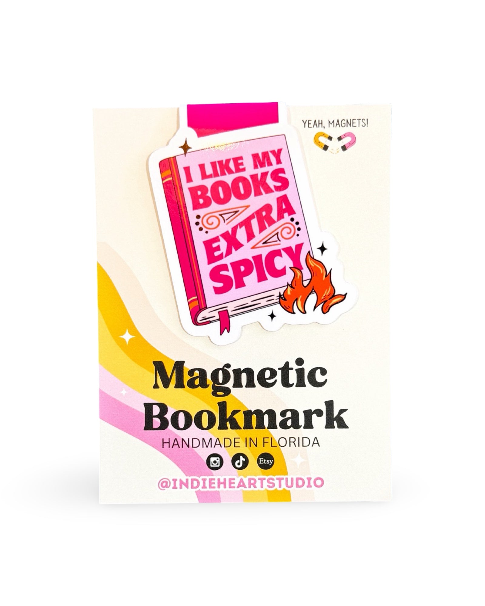 I Like My Books Extra Spicy Magnetic Bookmark