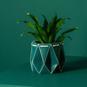 Origami Self-Watering Planter Dark Teal