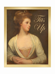 Tits Up Vintage Portrait Print