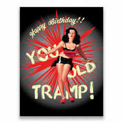 You Old Tramp Funny Birthday Card