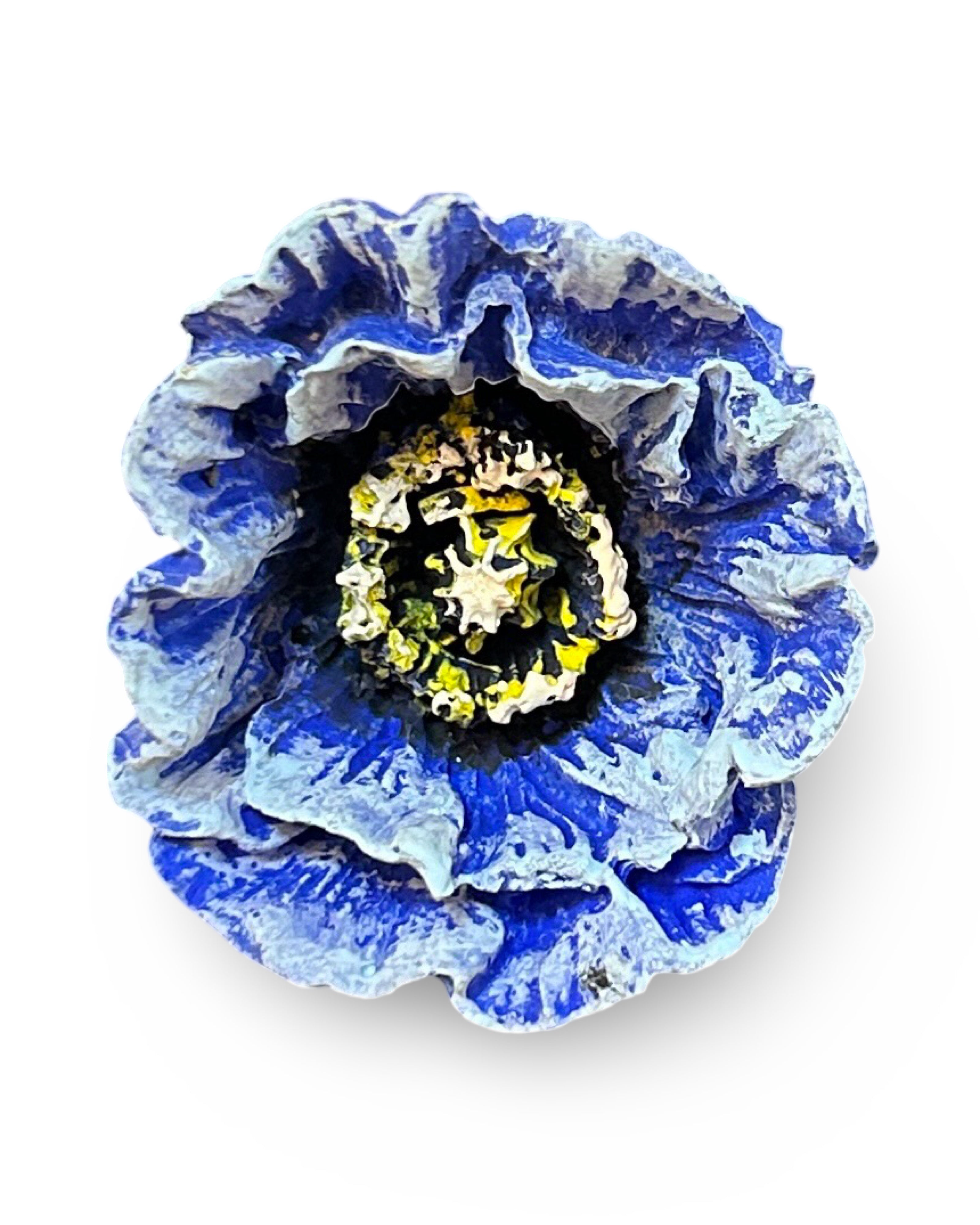 Poppy Flower Concrete Wall Art by Urban Soule