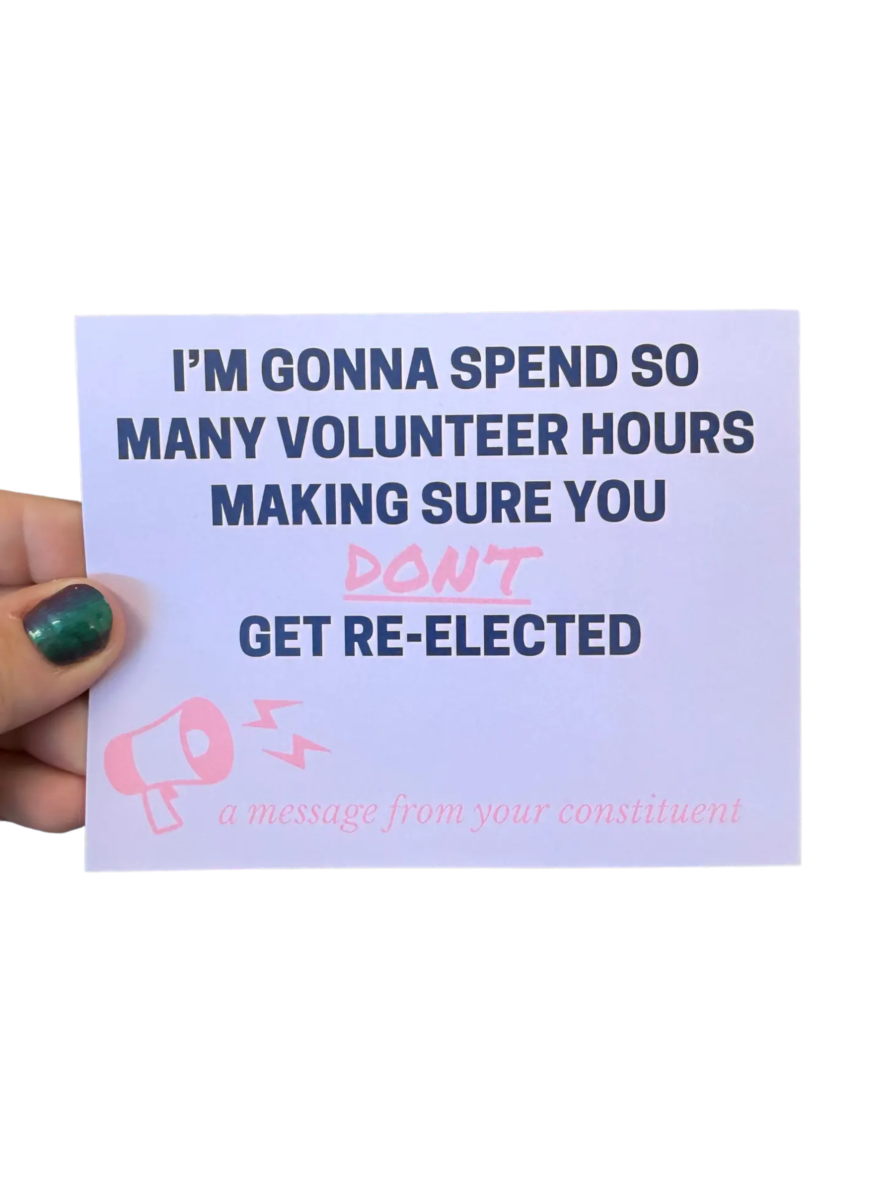 Write Your Rep: “A Message From Your Constituent” Political Postcards