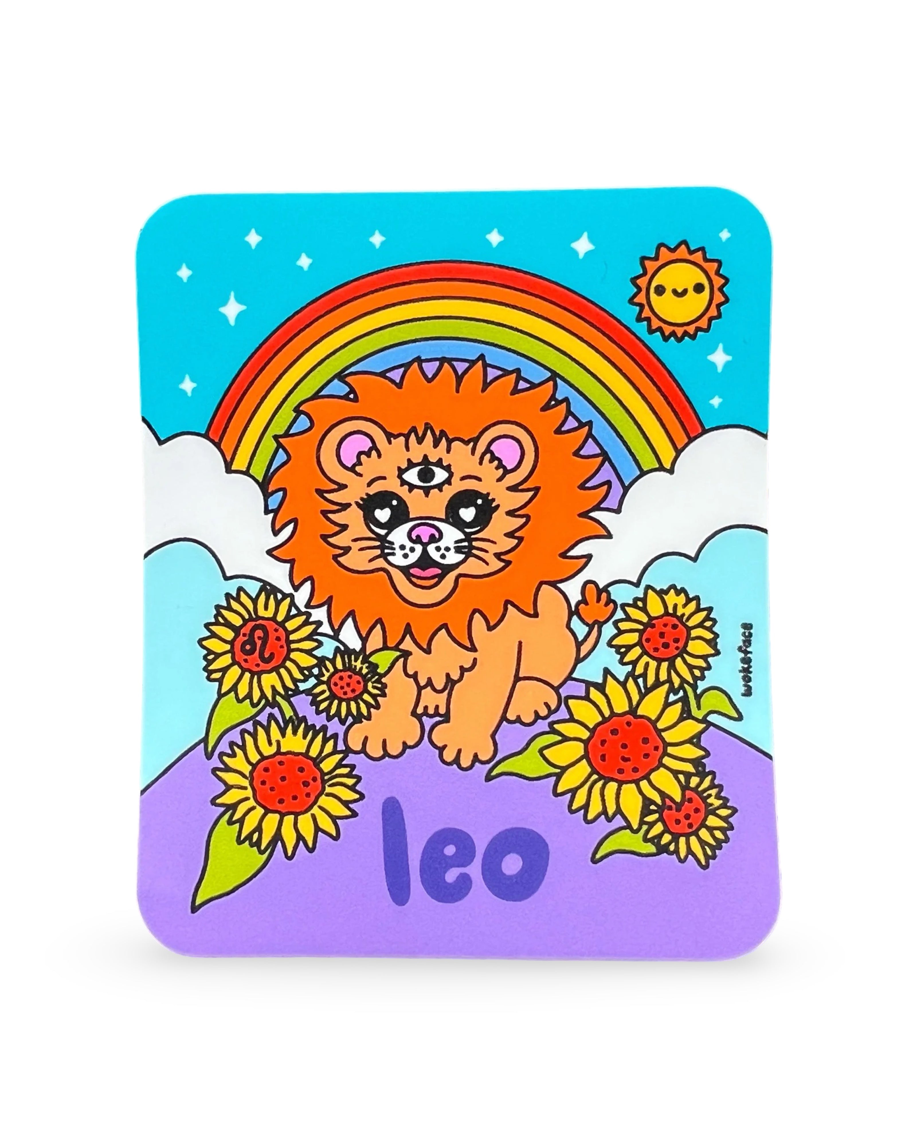 Wokeface Leo Zodiac Vinyl Sticker