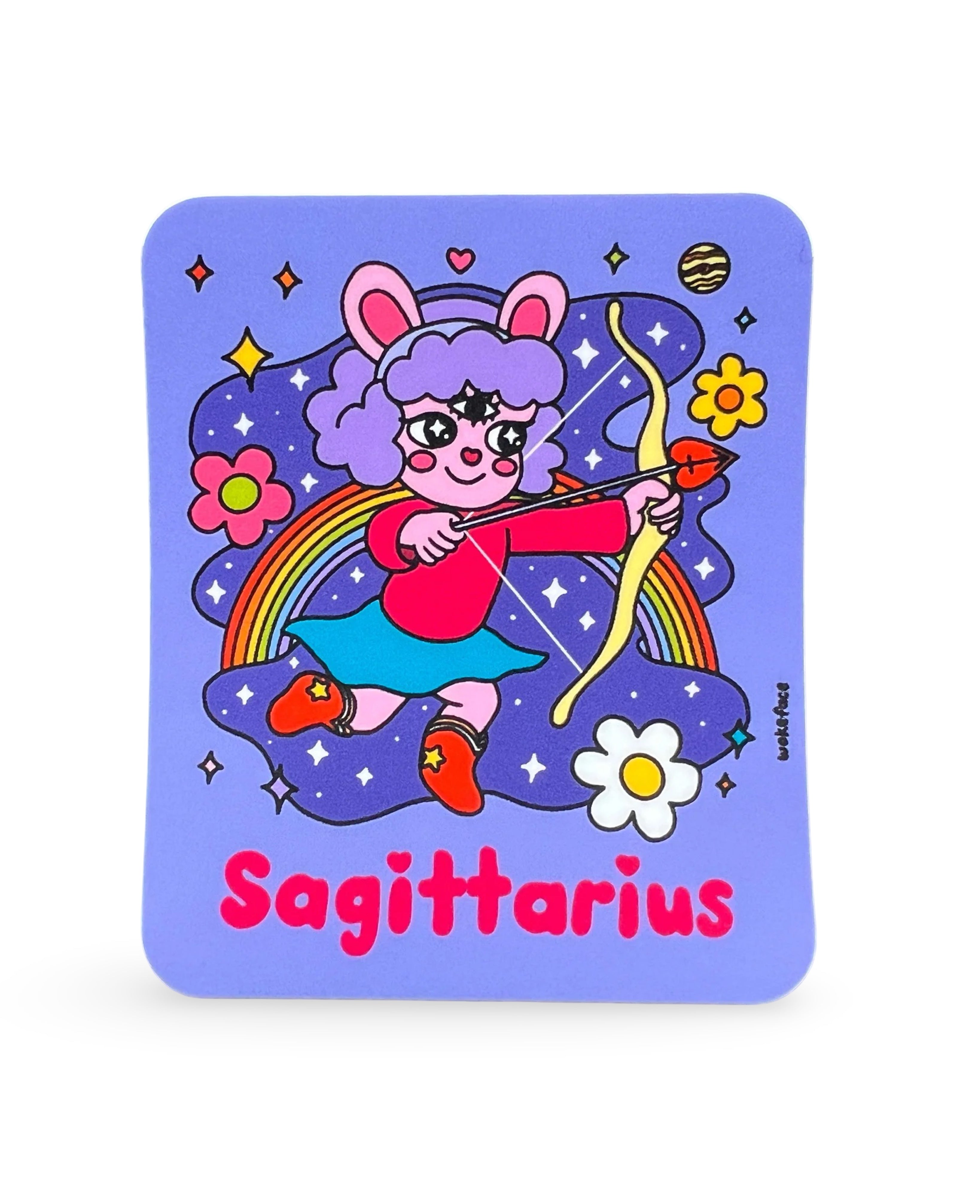 Wokeface Sagittarius Zodiac Vinyl Sticker