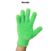 Microfiber Leaf-Shining Gloves in Green